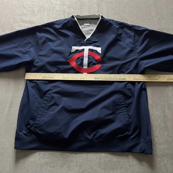 Genuine Merchandise Minnesota Twins Jacket Men XL Blue Pullover Windbreaker MLB - Picture 8 of 9